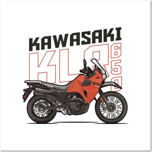 KLR 650 - Orabge Posters and Art